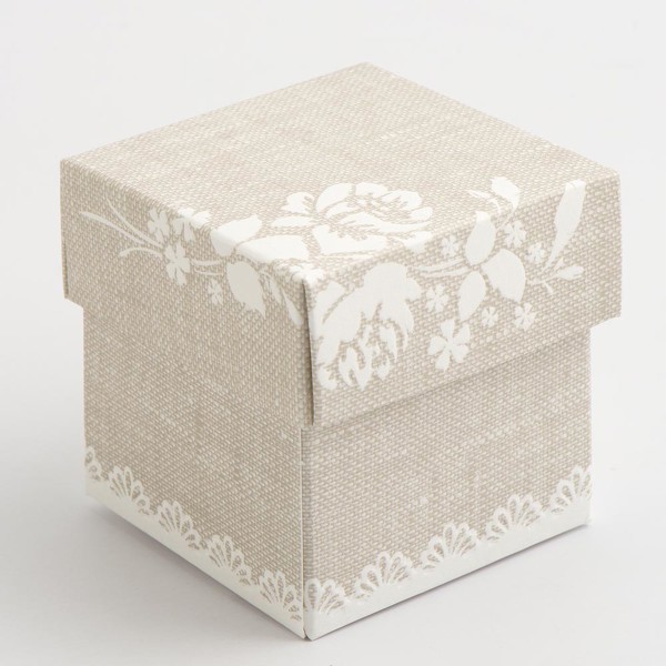 Picture of Pearl Grey Shabby Chic Square Box