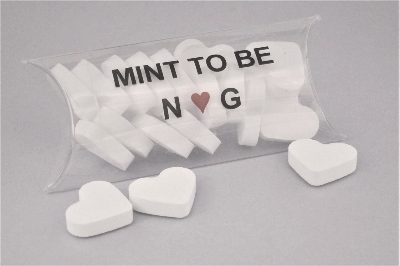 Mint Heart Sweets Butterfly Designs Mint To Be Personalised Wedding Favour 