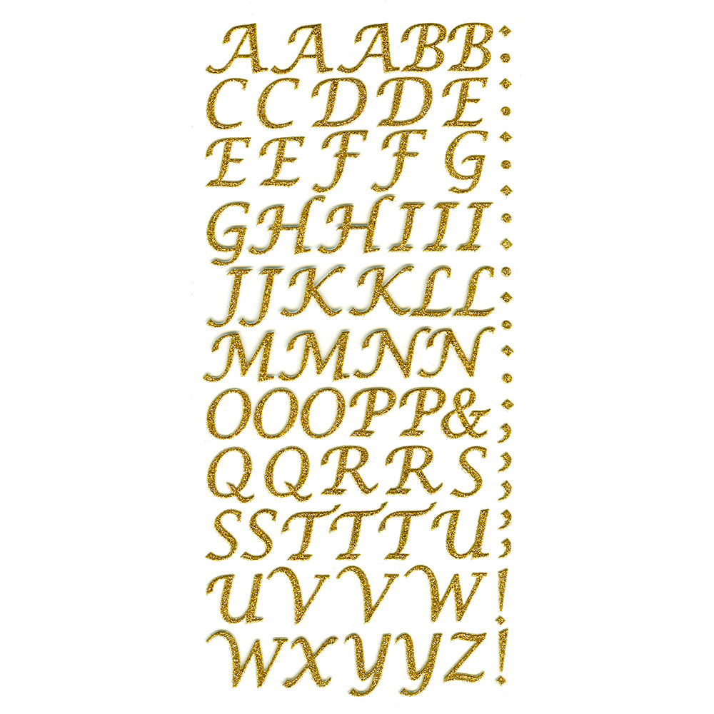 CURSIVE ALPHABET STICKERS