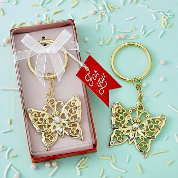 Picture of Gold Butterfly Key Chain