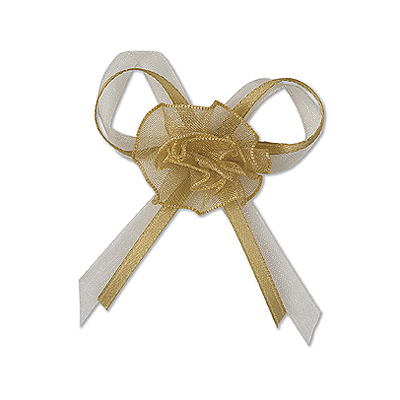 Picture of DIY Pre Tied Bows Design 6 in Gold