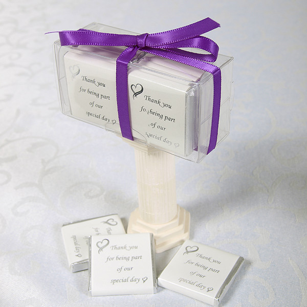 Picture of Exclusive Special Day Chocolates design 2 White Silver