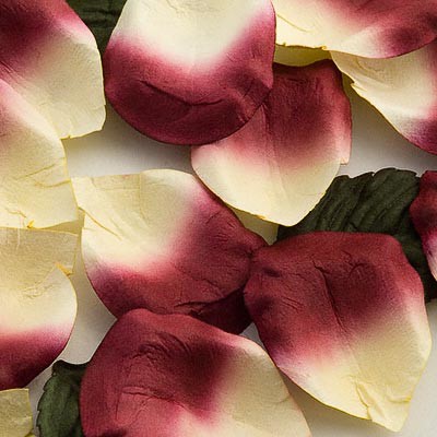 Picture of Paper Rose Petals in Burgundy