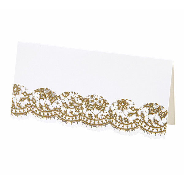 Picture of Party Porcelain Gold Place Card 