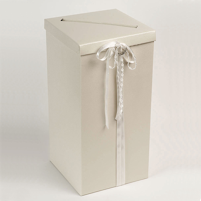 Picture of Post Box - Pelle Antique Pale Ivory