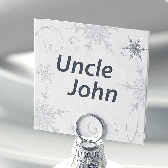 Picture of Shimmering Snowflake Place Cards