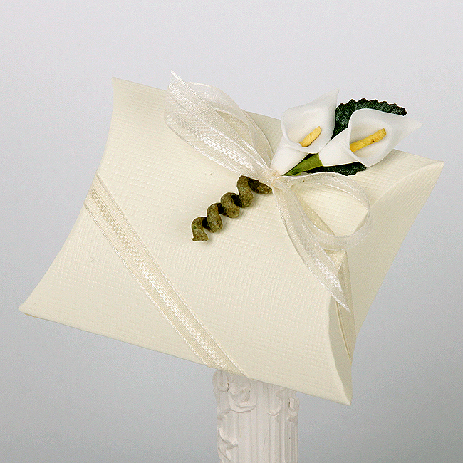 Silk Ivory Pillow UK Wedding Favours