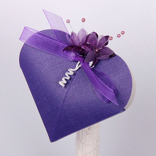 Picture of Silk Purple Design 1 Heart