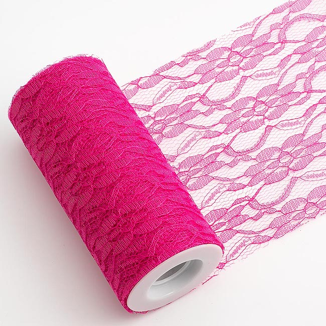 Picture of Vintage Lace on a Roll Fuchsia 15cm x 10m