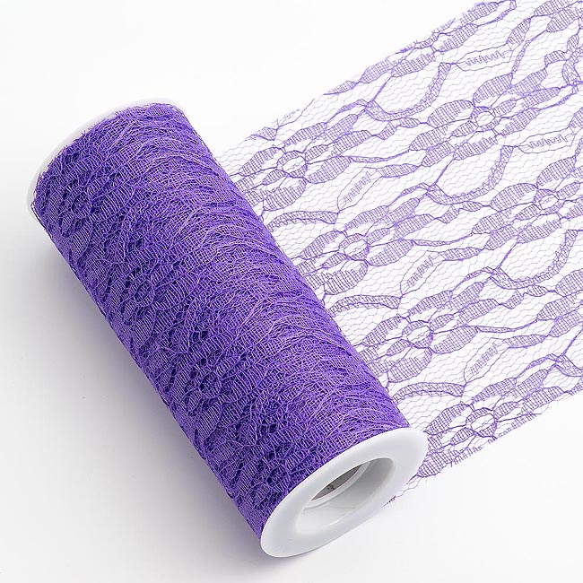 Picture of Vintage Lace on a Roll Purple 15cm x 10m