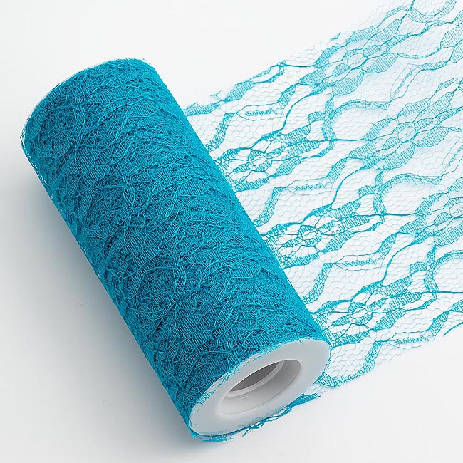 Picture of Vintage Lace on a Roll Turquoise 15cm x 10m