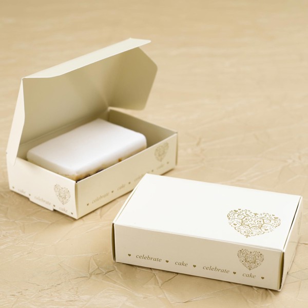 Picture of Vintage Romance - Cake Box - Ivory/Gold