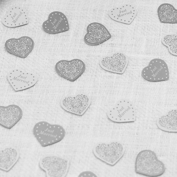 Picture of Vintage Romance - Table Confetti - White/Silver