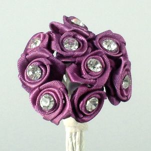 Diamante Ribbon Roses | UK Wedding Favours